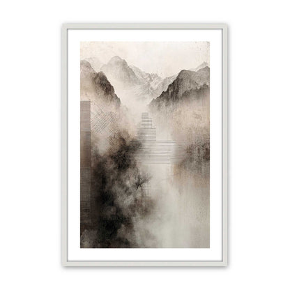 [Color:Opaque White], Picture of art in a Opaque White frame