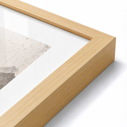[Color:American Maple], Picture of art in a American Maple frame at an angle