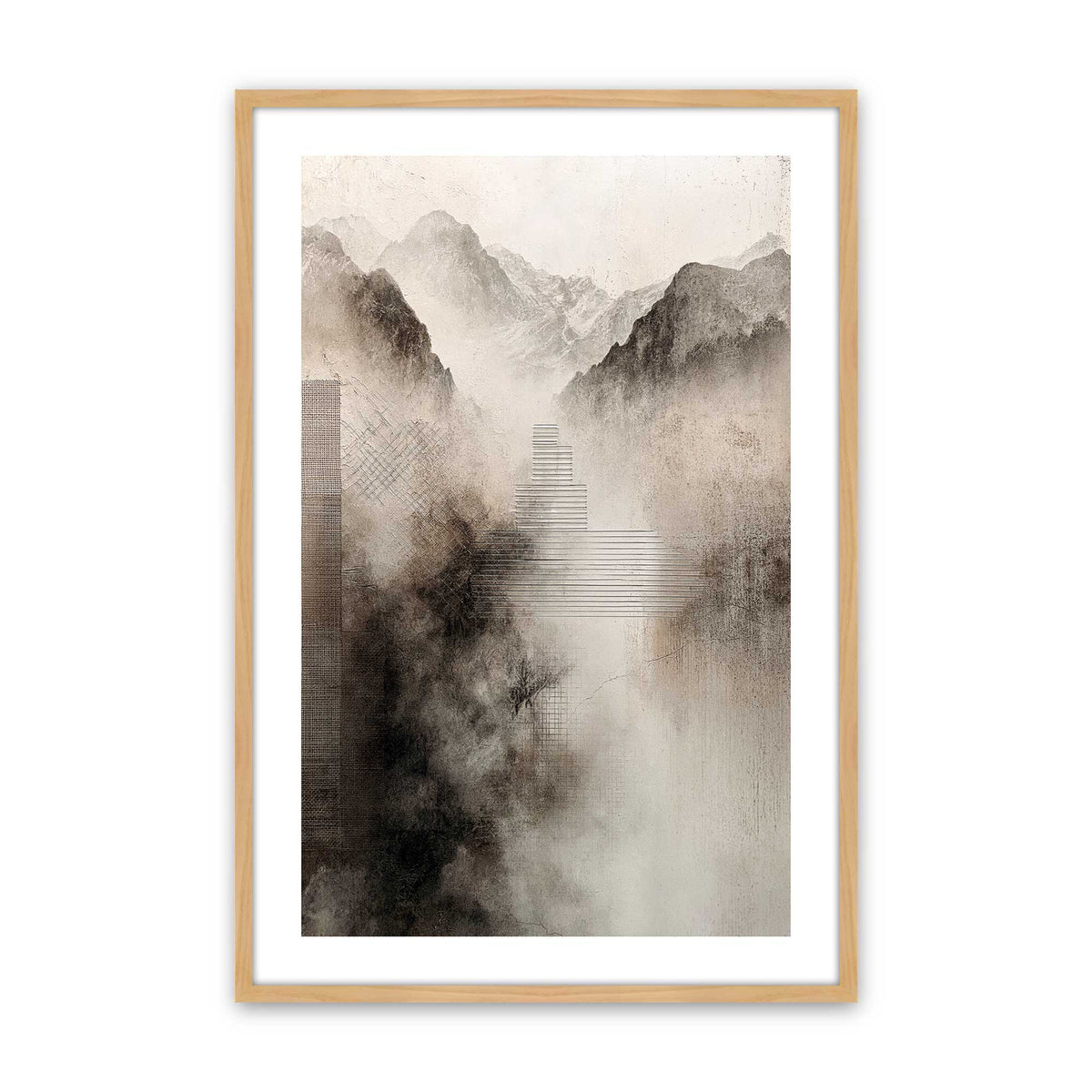 [Color:American Maple], Picture of art in a American Maple frame