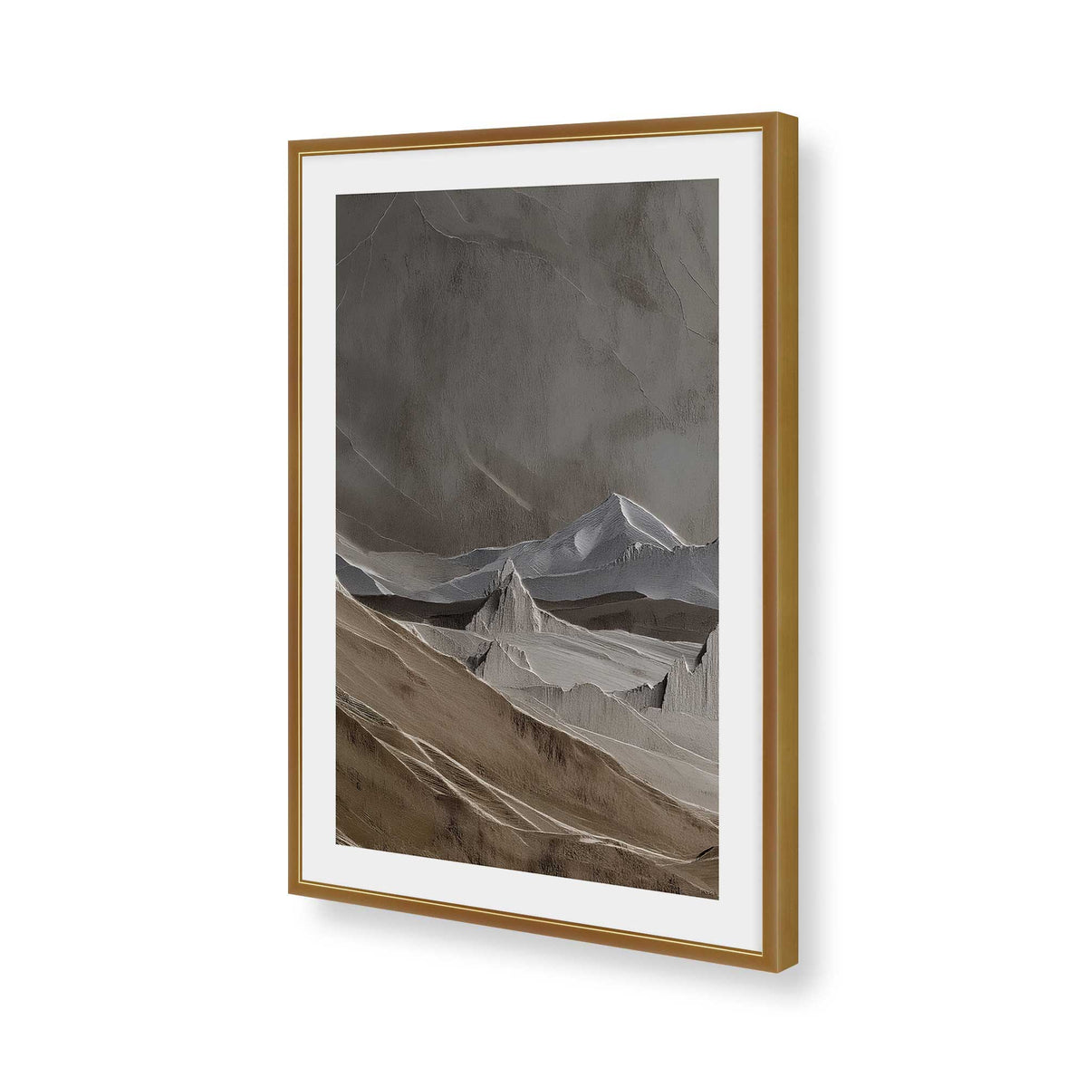 [Color:Polished Gold], Picture of art in a Polished Gold frame of the corner
