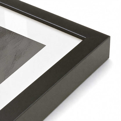 [Color:Satin Black], Picture of art in a Satin Black frame at an angle