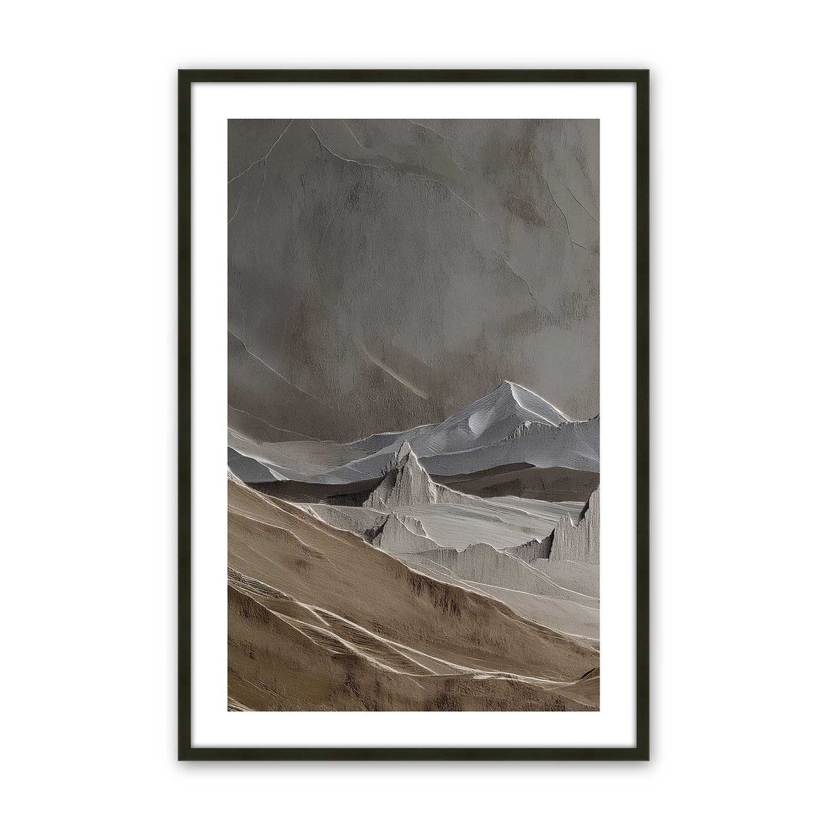[Color:Satin Black], Picture of art in a Satin Black frame