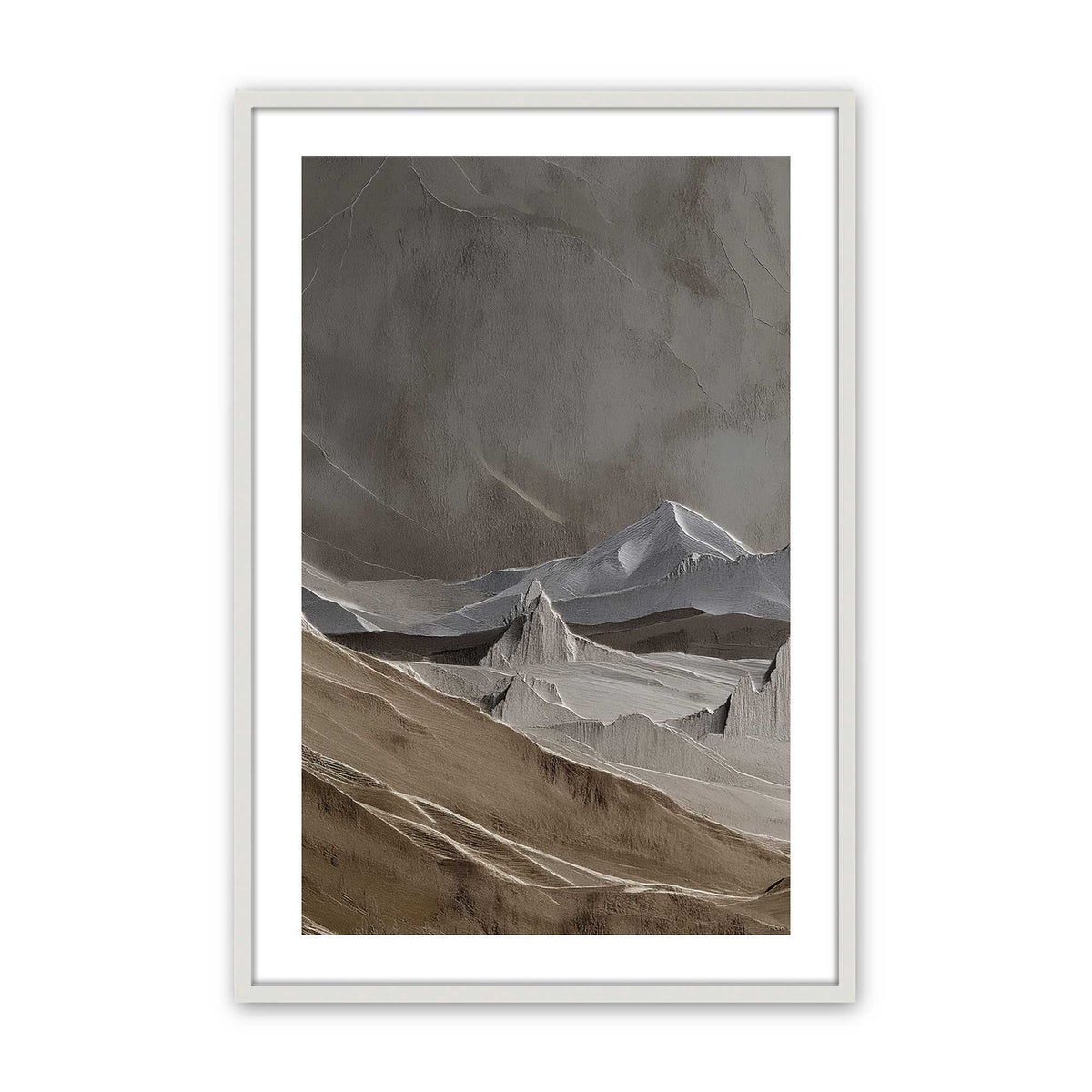 [Color:Opaque White], Picture of art in a Opaque White frame