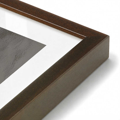 [Color:Brown], Picture of art in a Brown frame at an angle