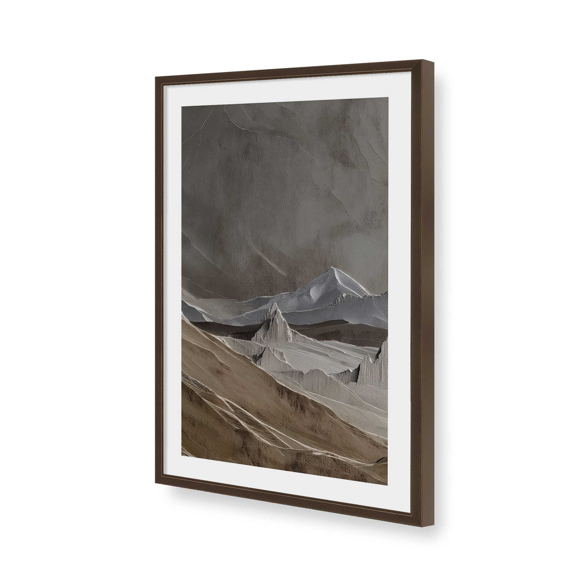 [Color:Belvinder Brown], Picture of art in a Belvinder Brown frame of the corner