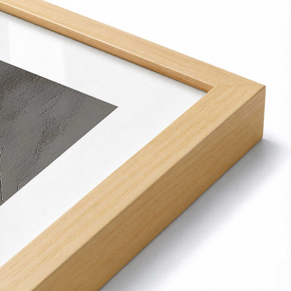 [Color:American Maple], Picture of art in a American Maple frame at an angle