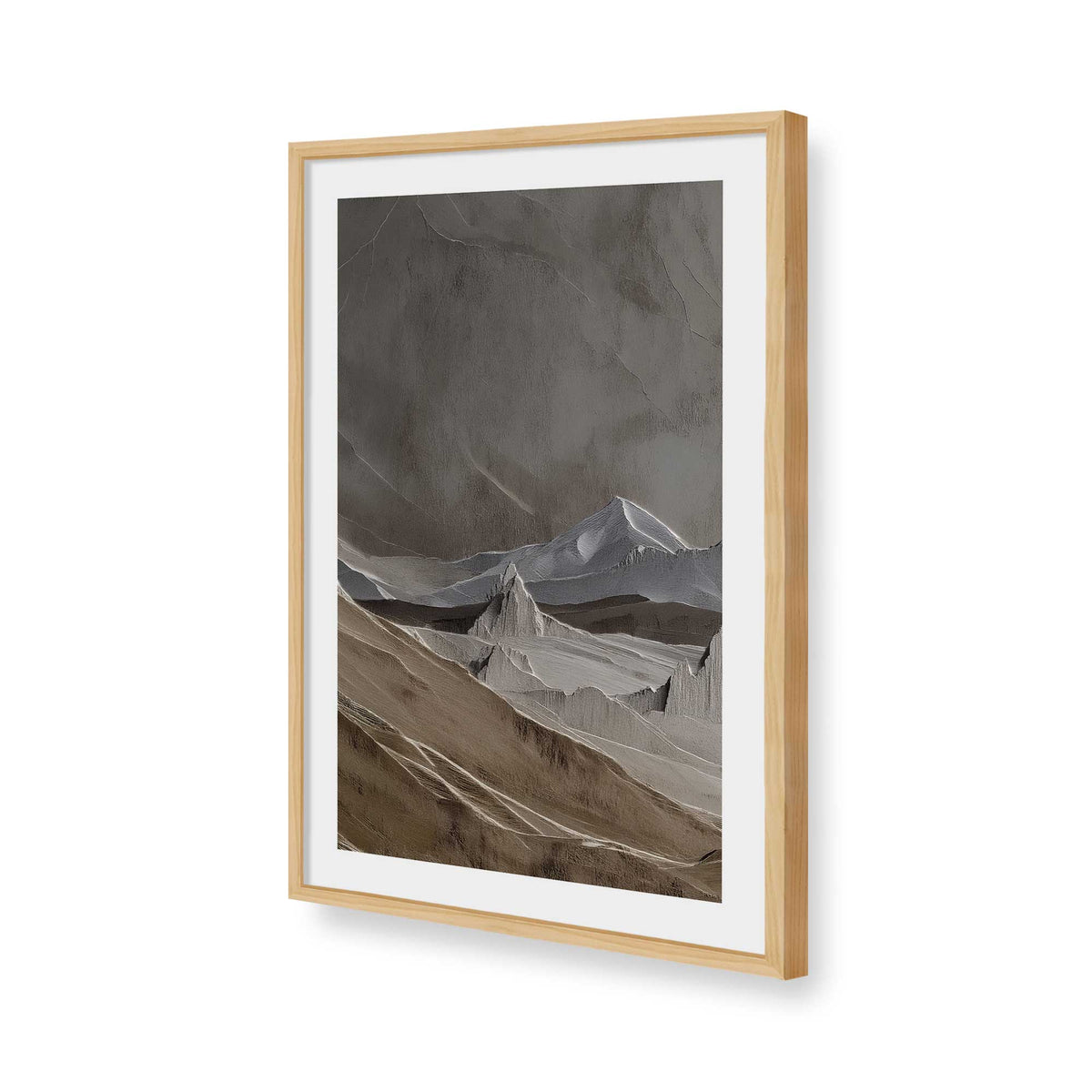 [Color:American Maple], Picture of art in a American Maple frame of the corner