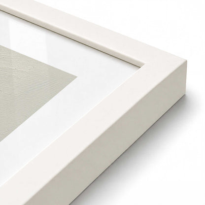 [Color:Opaque White], Picture of art in a Opaque White frame at an angle