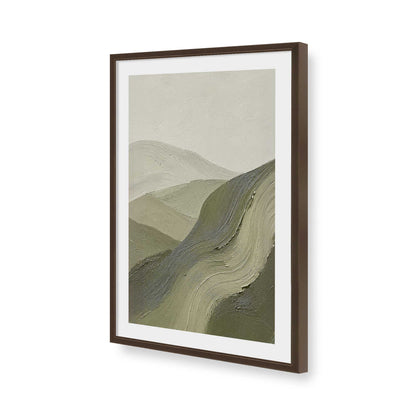 [Color:Brown], Picture of art in a Brown frame of the corner