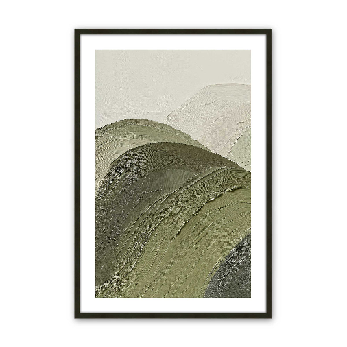[Color:Satin Black], Picture of art in a Satin Black frame