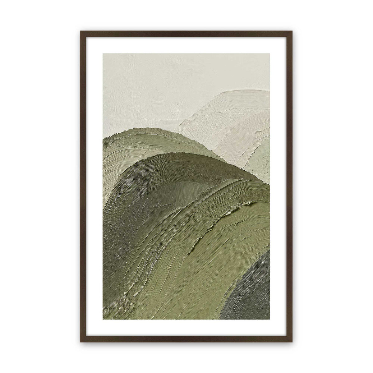 [Color:Brown], Picture of art in a Brown frame