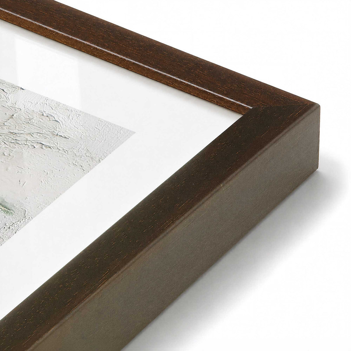 [Color:Belvinder Brown], Picture of art in a Belvinder Brown frame at an angle