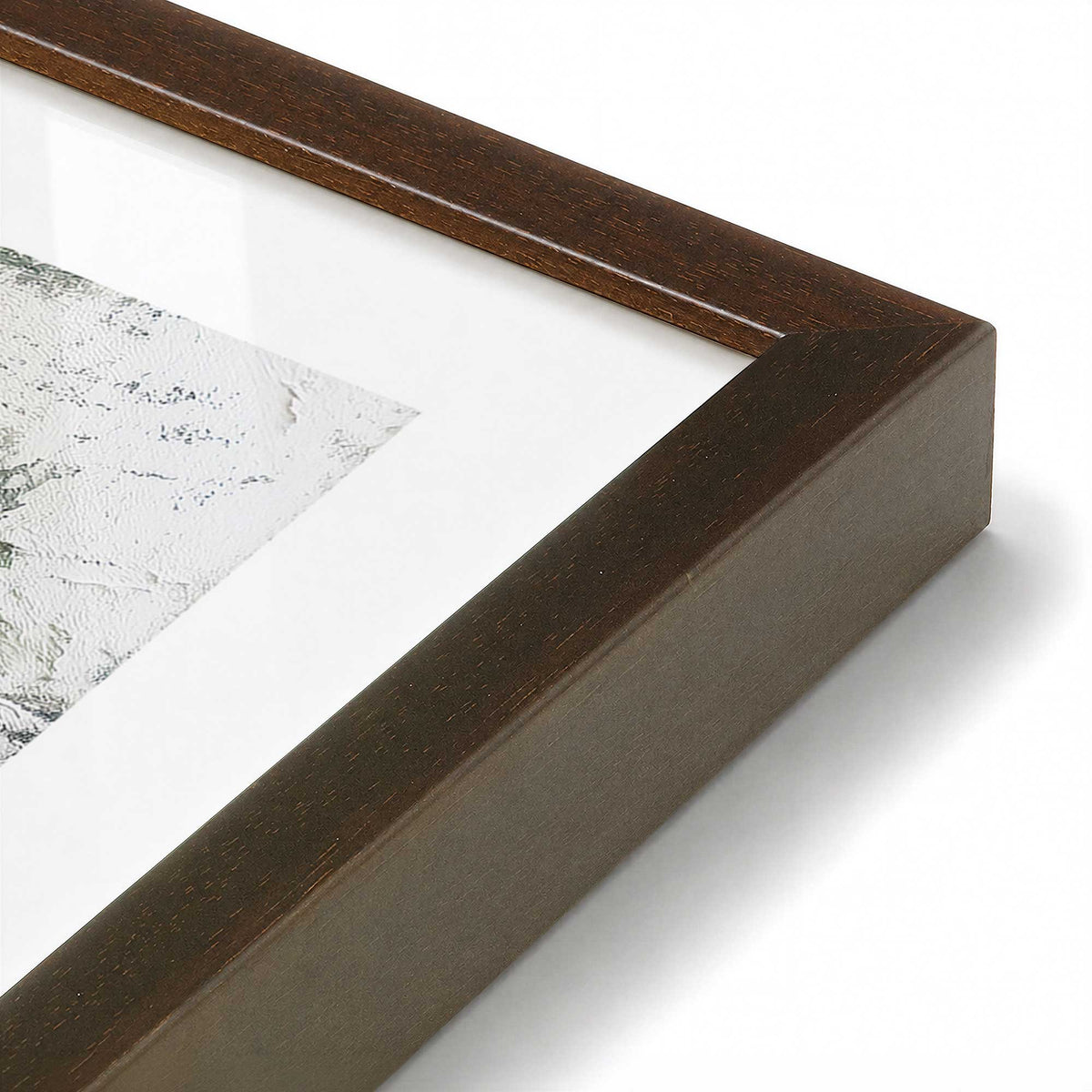 [Color:Belvinder Brown], Picture of art in a Belvinder Brown frame at an angle