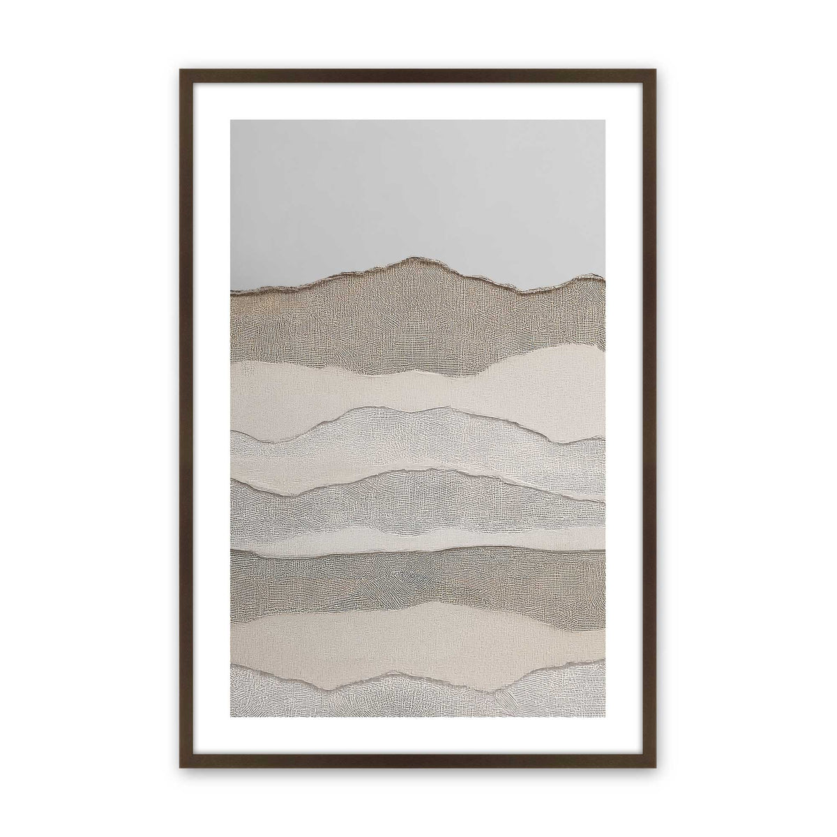 [Color:Brown], Picture of art in a Brown frame