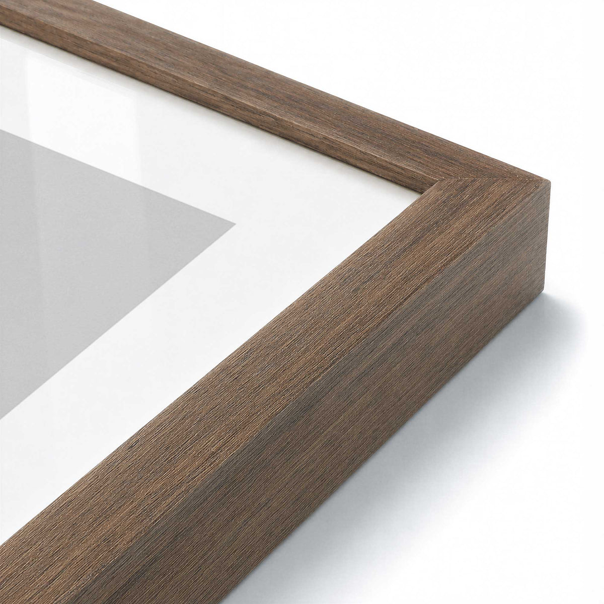 [Color:Walnut], Picture of art in a Walnut frame at an angle