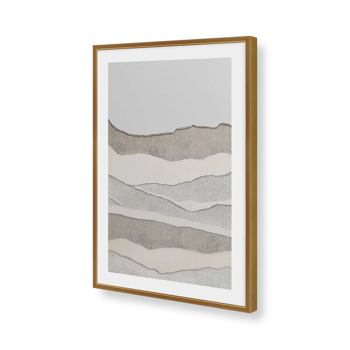 [Color:Polished Gold], Picture of art in a Polished Gold frame of the corner