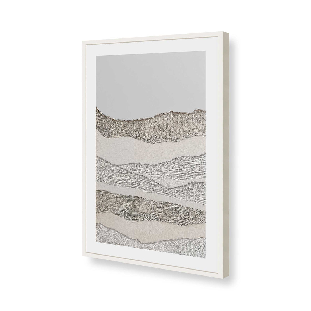 [Color:Opaque White], Picture of art in a Opaque White frame of the corner