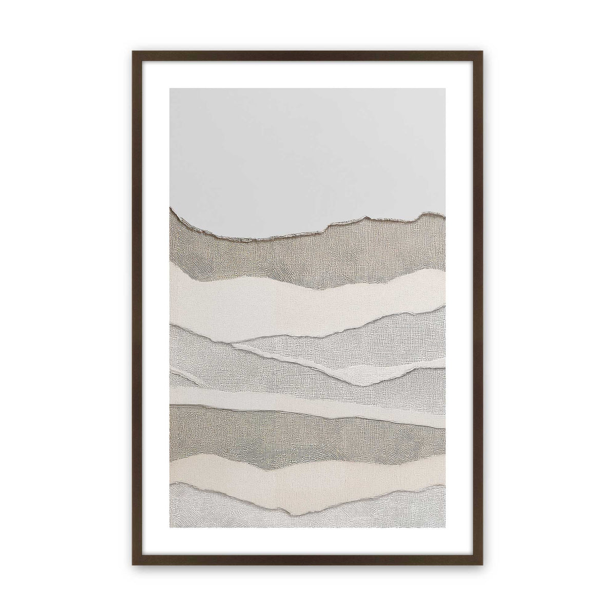 [Color:Brown], Picture of art in a Brown frame