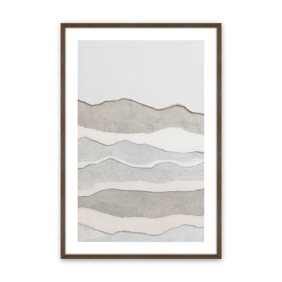 [Color:Walnut], Picture of art in a Walnut frame