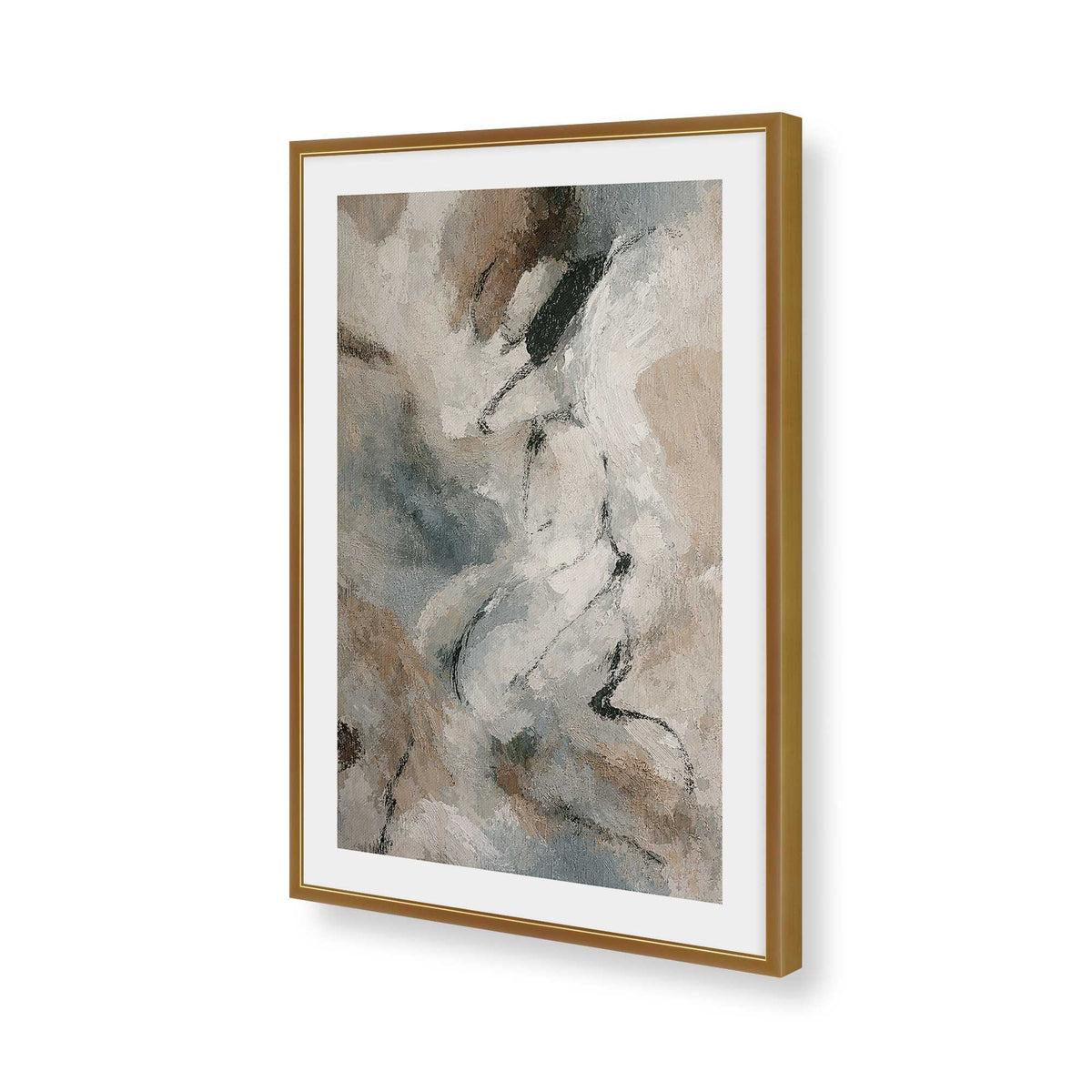 [Color:Polished Gold], Picture of art in a Polished Gold frame of the corner