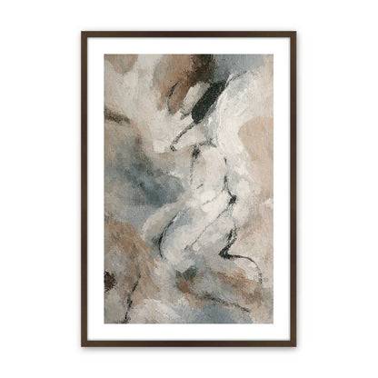 [Color:Brown], Picture of art in a Brown frame
