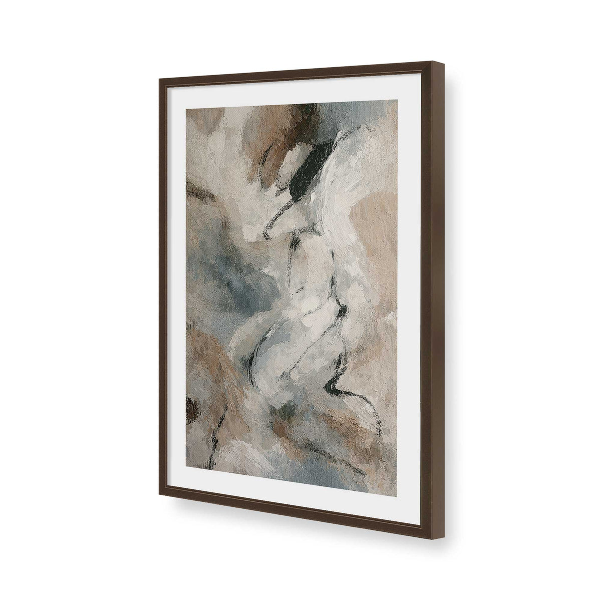 [Color:Belvinder Brown], Picture of art in a Belvinder Brown frame of the corner