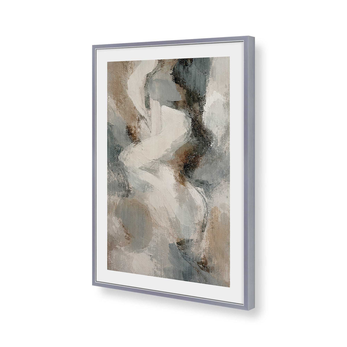 [Color:Polished Chrome], Picture of art in a Polished Chrome frame of the corner