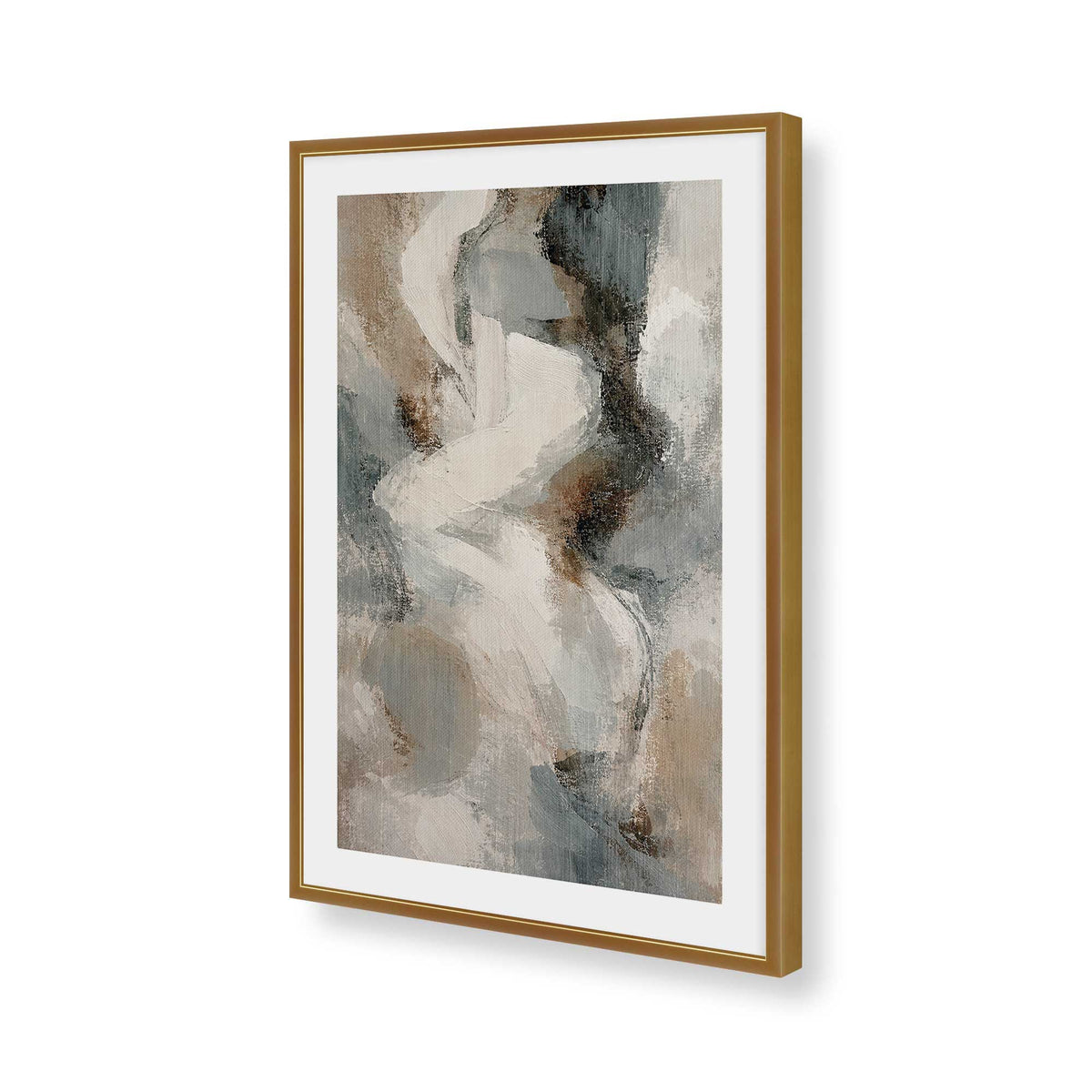 [Color:Polished Gold], Picture of art in a Polished Gold frame of the corner