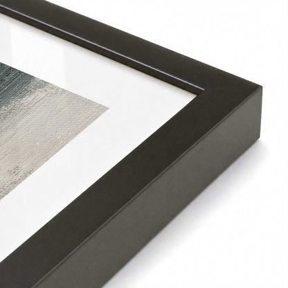 [Color:Satin Black], Picture of art in a Satin Black frame at an angle