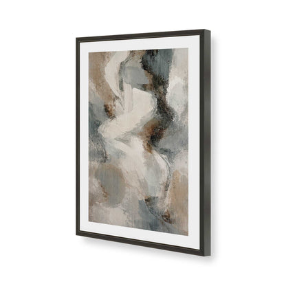 [Color:Satin Black], Picture of art in a Satin Black frame of the corner