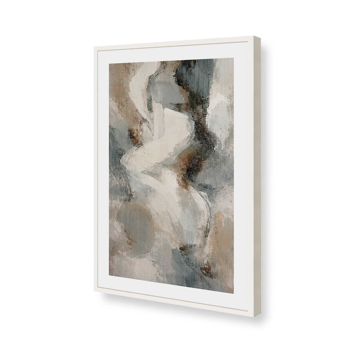 [Color:Opaque White], Picture of art in a Opaque White frame of the corner
