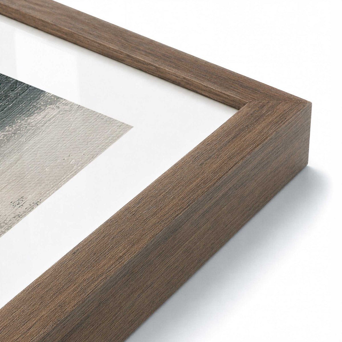 [Color:Walnut], Picture of art in a Walnut frame at an angle