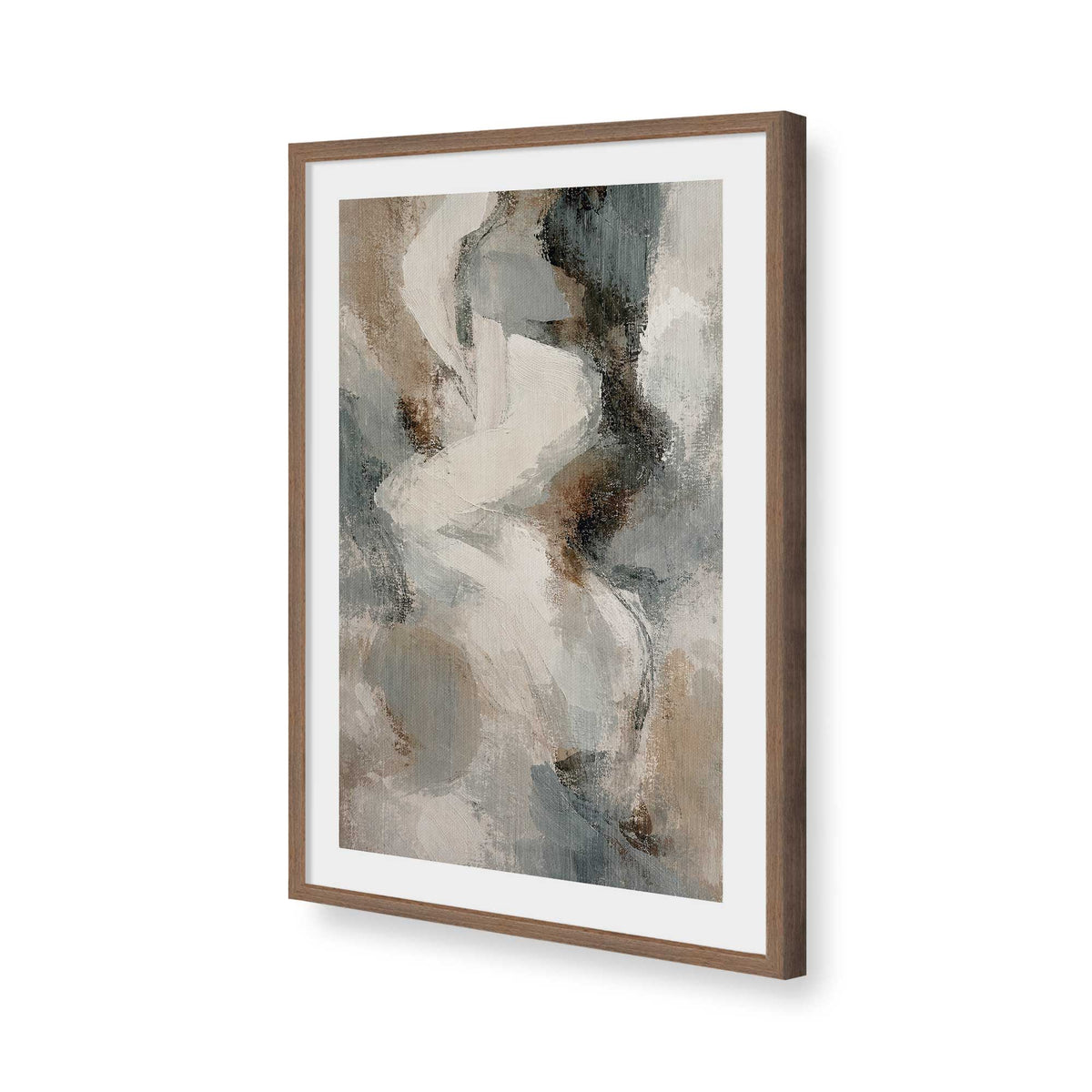 [Color:Walnut], Picture of art in a Walnut frame of the corner