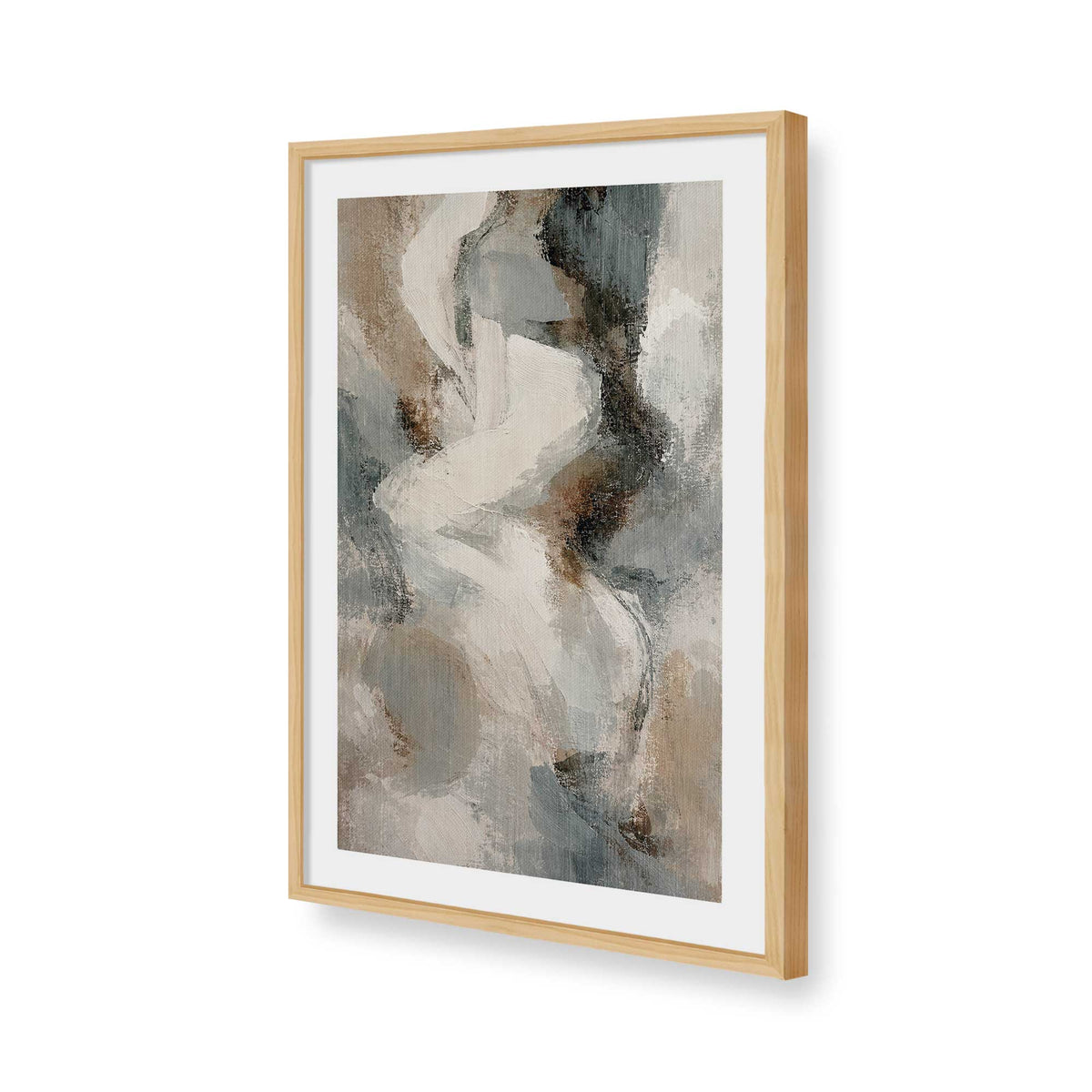 [Color:American Maple], Picture of art in a American Maple frame of the corner