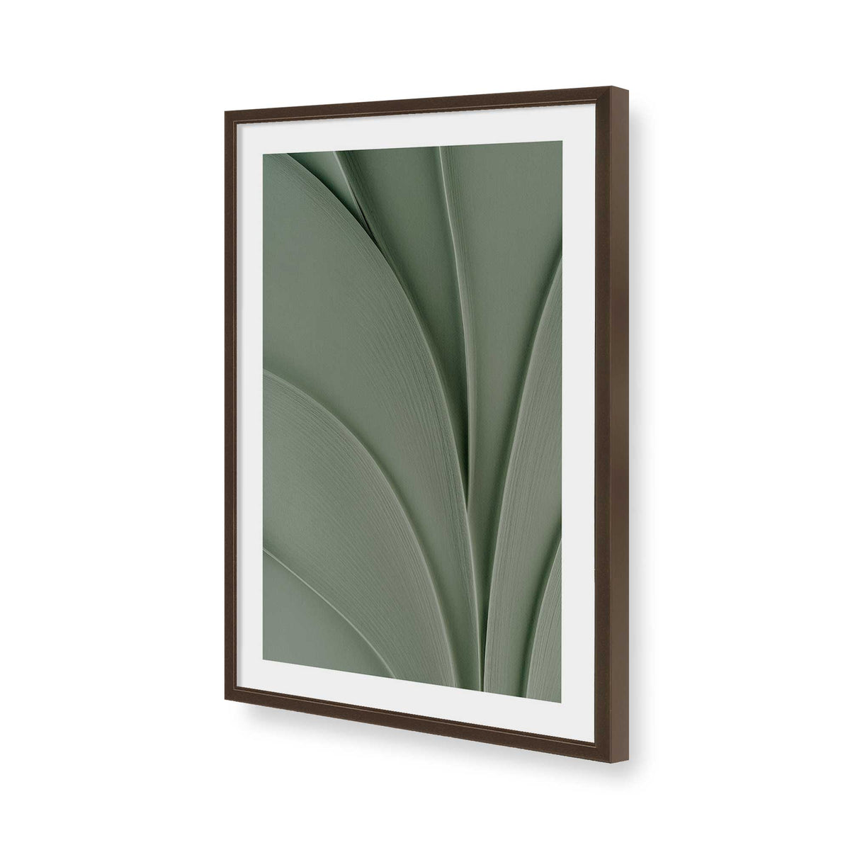 [Color:Brown], Picture of art in a Brown frame of the corner