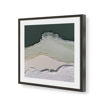 [Color:Satin Black], Picture of art in a Satin Black frame of the corner