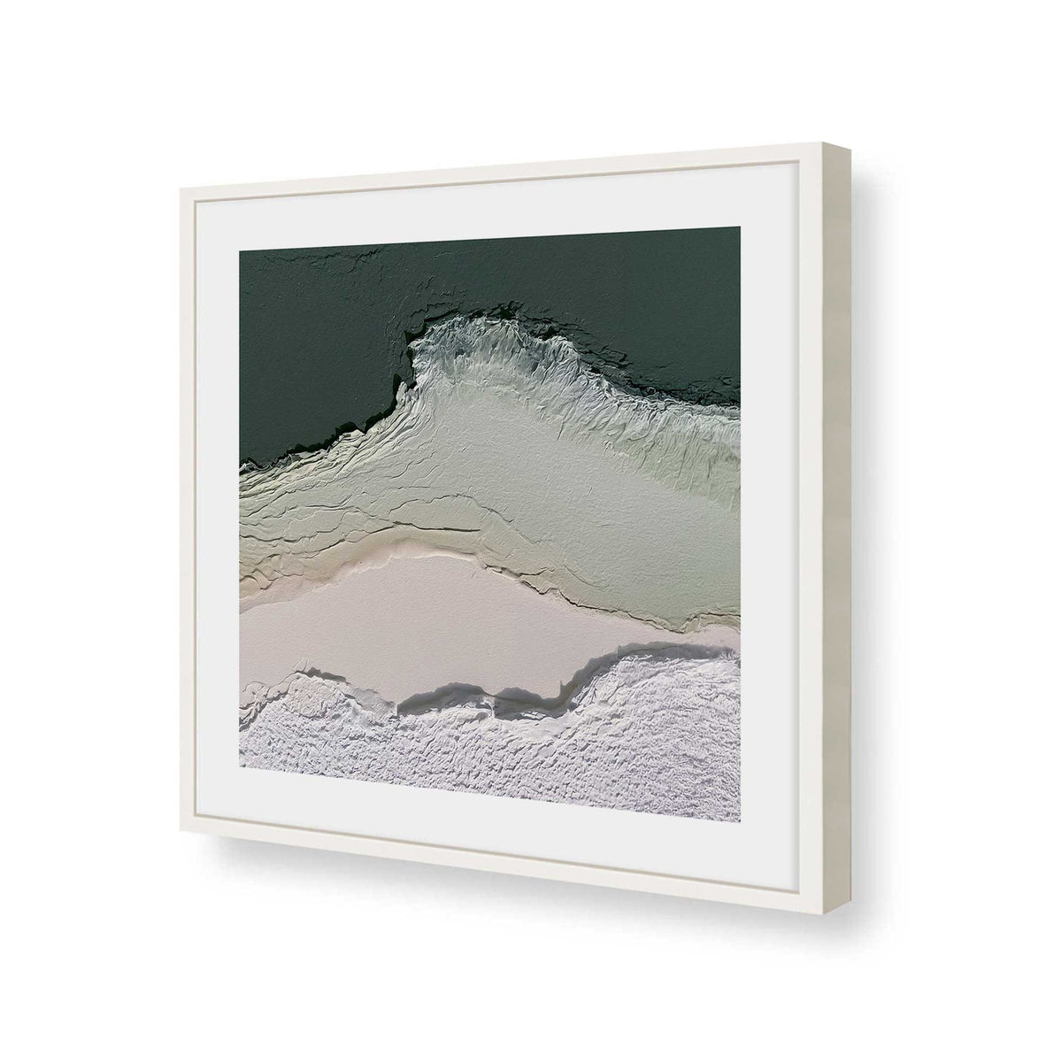 [Color:Opaque White], Picture of art in a Opaque White frame of the corner