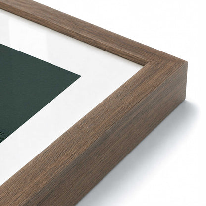 [Color:Walnut], Picture of art in a Walnut frame at an angle