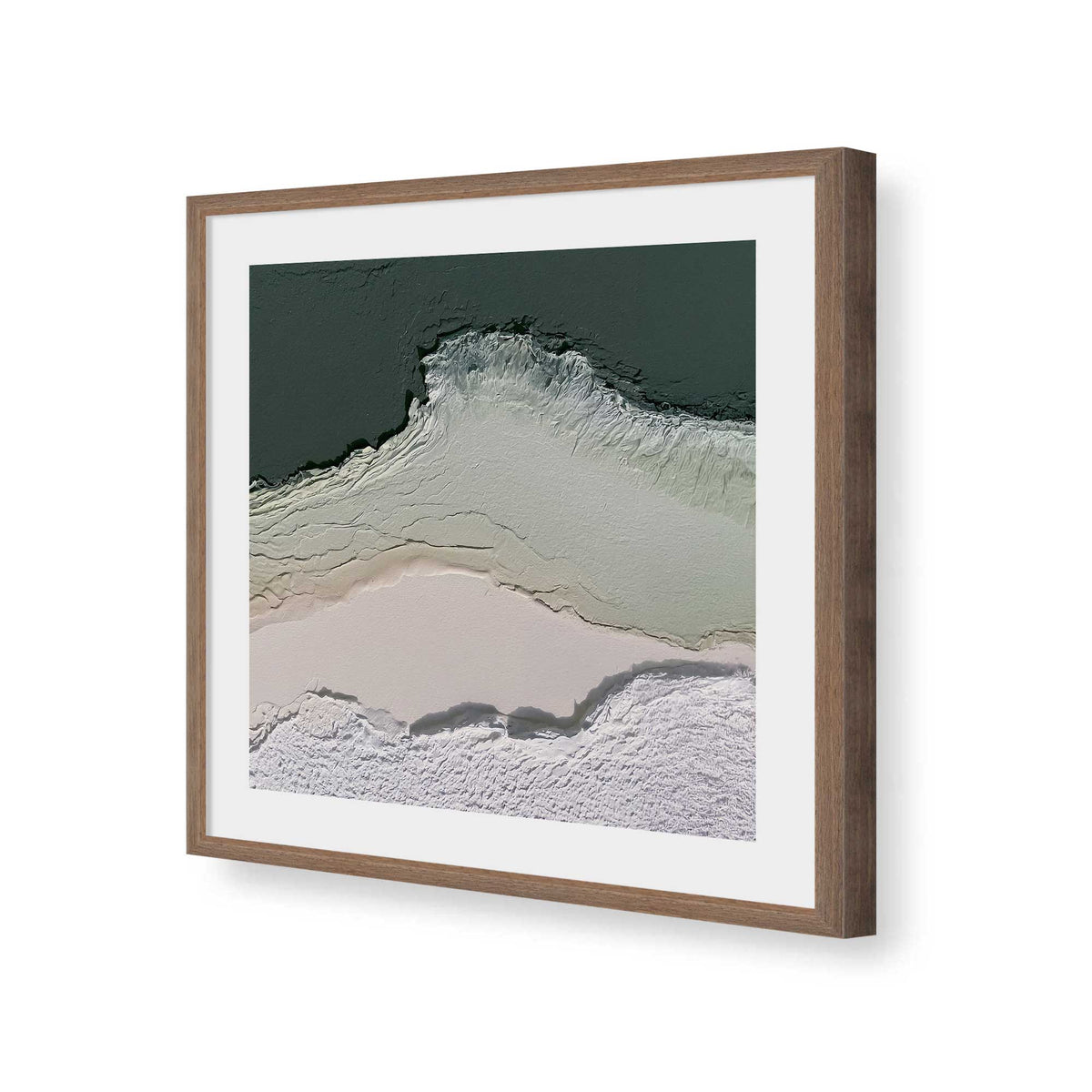 [Color:Walnut], Picture of art in a Walnut frame of the corner