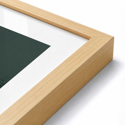 [Color:American Maple], Picture of art in a American Maple frame at an angle
