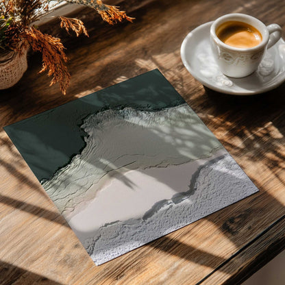 Sea Glass Layers I Paper Print