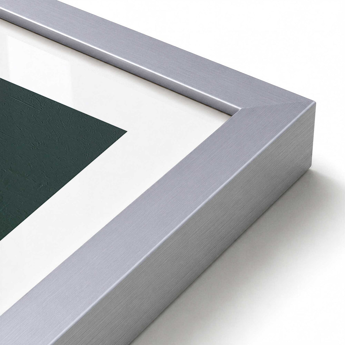 [Color:Polished Chrome], Picture of art in a Polished Chrome frame at an angle