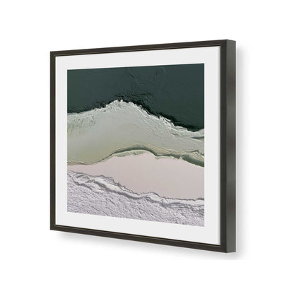 [Color:Satin Black], Picture of art in a Satin Black frame of the corner