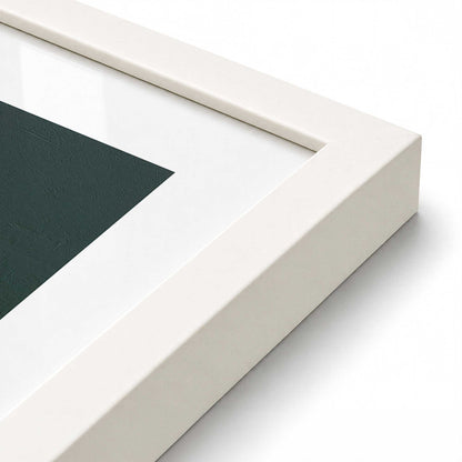 [Color:Opaque White], Picture of art in a Opaque White frame at an angle