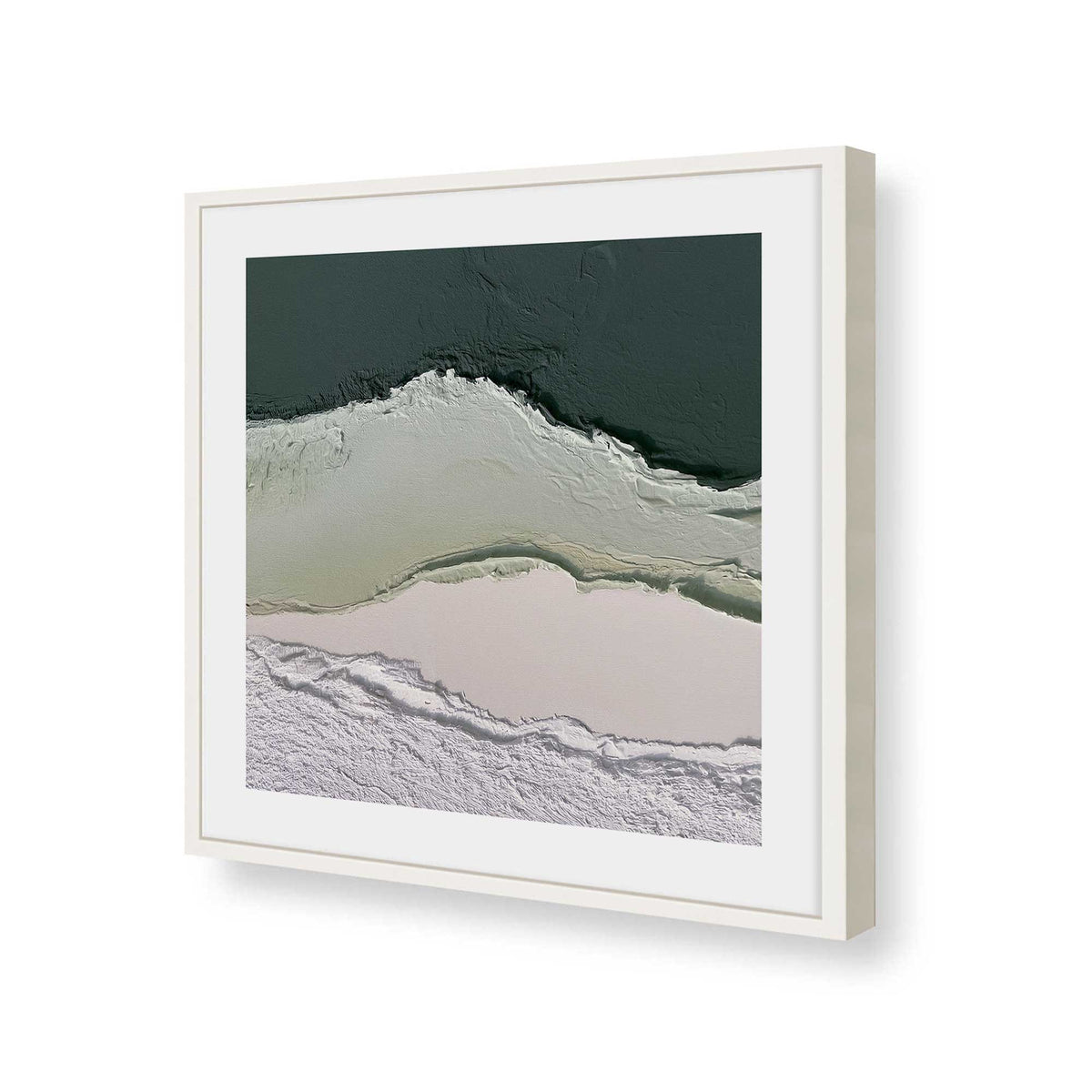 [Color:Opaque White], Picture of art in a Opaque White frame of the corner