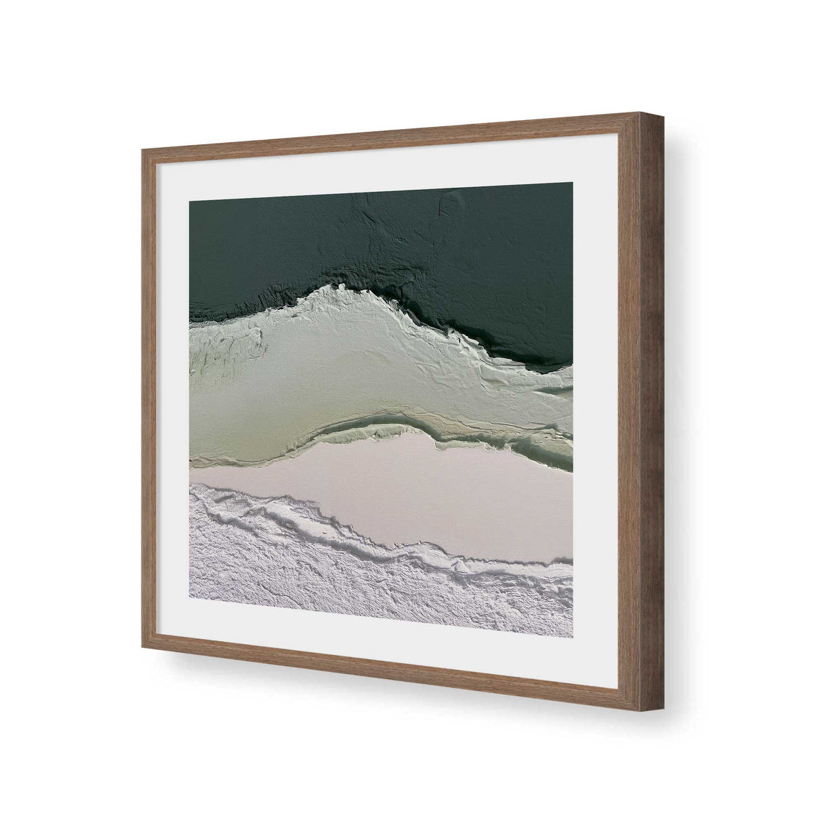 [Color:Walnut], Picture of art in a Walnut frame of the corner