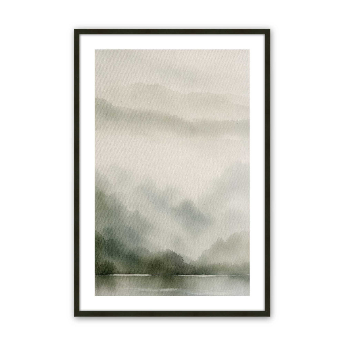 [Color:Satin Black], Picture of art in a Satin Black frame