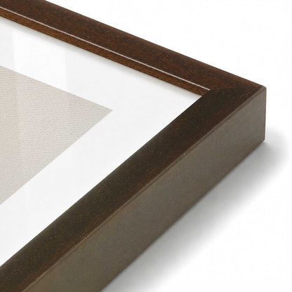 [Color:Brown], Picture of art in a Brown frame at an angle