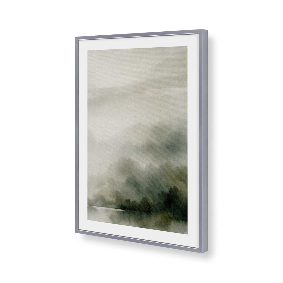 [Color:Polished Chrome], Picture of art in a Polished Chrome frame of the corner