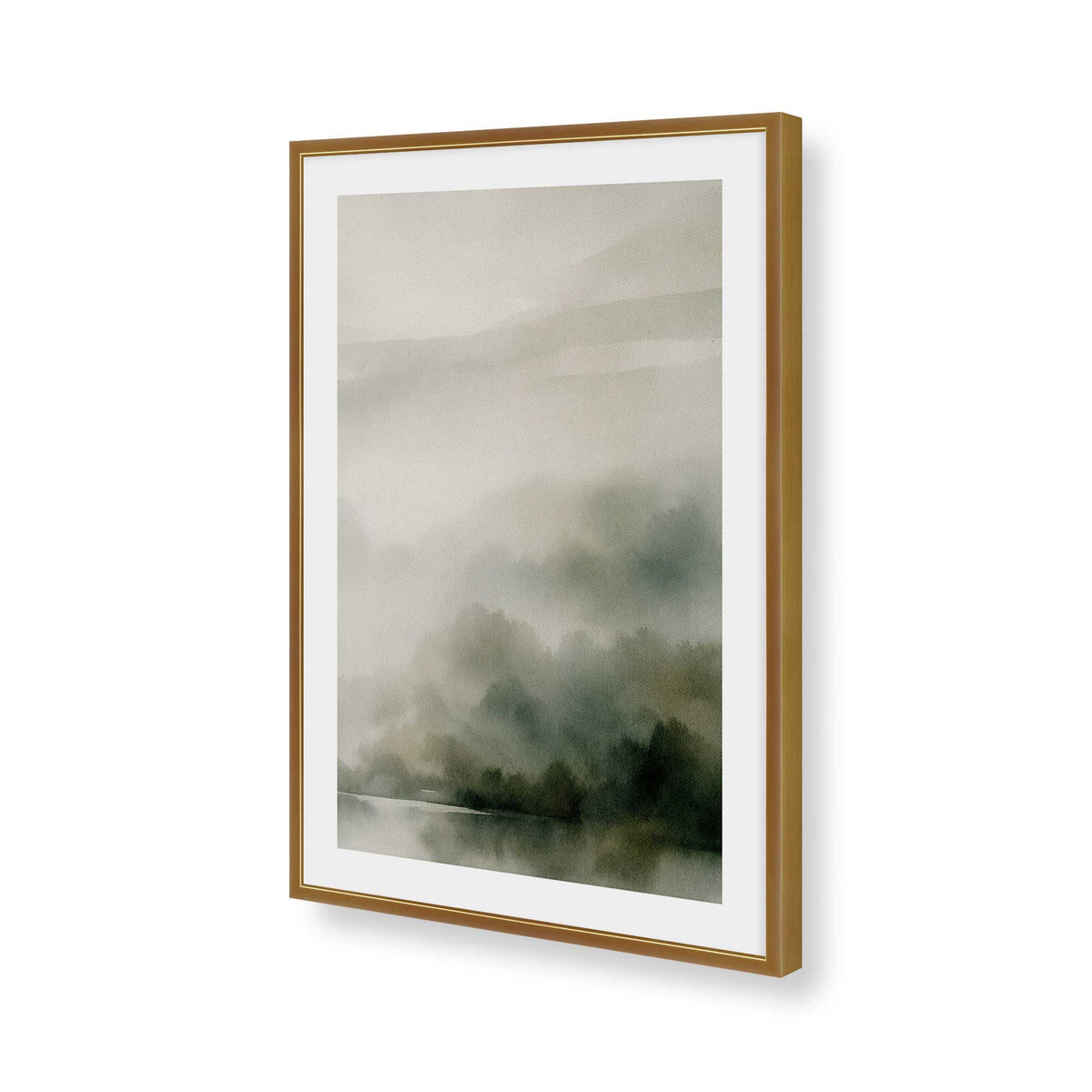 [Color:Polished Gold], Picture of art in a Polished Gold frame of the corner